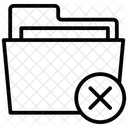 Lösche Ordner  Symbol