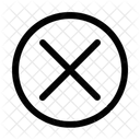 Kreuz Xlose Loschen Symbol