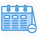 Zeitplan löschen  Symbol