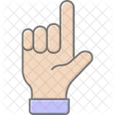 Loser Hand Lineal Color Icon Icon