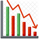 Decrease Recession Bar Chart Icon