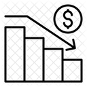 Loss Bar Graph Decrease Graph Icon