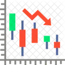 Loss Down Stock Market Downtrend Icon
