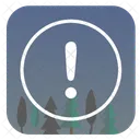 Warning Night Forest Icon