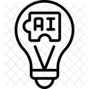 Ai Losungen Liniensymbol Icon