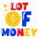 Lot Of Money Dollar Currency Dollar Coin Icon