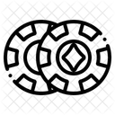 Lotterie Glucksspiel Poker Symbol