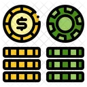 Lotto Munzen Glucksspiel Poker Symbol