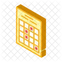 Lottery Card Isometric Icon