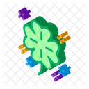 Clover Leaf Silhouette Icon