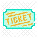 Lottery Ticket Color Icon