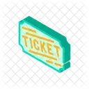 Lottery Ticket Isometric Icon