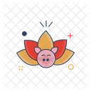 중국어 연꽃 꽃 아이콘
