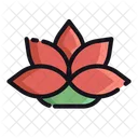 Lotus Flower Decoration Icon