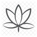 Flower Peace Sign Lotus Icon