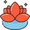 Lotus Flower Relax Icon