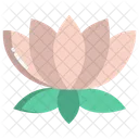 Lotus Flower Peace Sign Icon