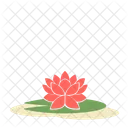Lotus Flower Greenery Icon