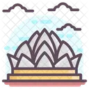 Lotus Temple Indian Landmark Delhi Monument Icon