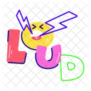 Loud Word Loud Loud Sound Icon