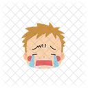 Boy Emoji Loudly Crying Icon