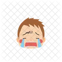 Boy Emoji Loudly Crying Icon