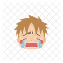 Boy Emoji Loudly Crying Icon