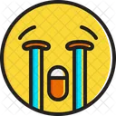 Loudly Crying Face Icon