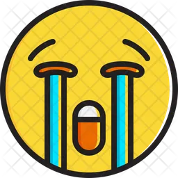 Loudly crying face Emoji Icon