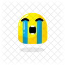 Loudly Crying Face Icon
