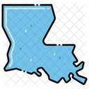 Louisiana Estados Localizacao Ícone