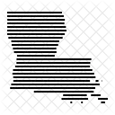 Louisiane Carte Emplacement Icône