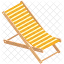 Lounger Summer Sunbed Icon