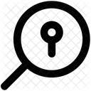 Loupe Trou De Serrure Recherche Icône