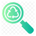 Loupe Recycling Eco Friendly Icon