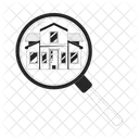 Loupe searching house  Icon