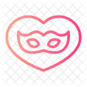 Love Heart Mask Icon