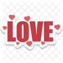 Love Text Decoration Icon