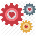 Love Heart Cog Icon