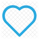 Blue Heart Like Icon