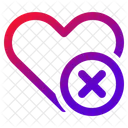 Love Cancel Heart Icon