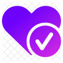 Love Approve Heart Icon