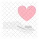 Hand Heart Pink Icon
