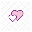Love Heart Two Heart Icon