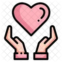 Love Heart Hand Icon
