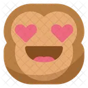 Love Heart Monkey Icon