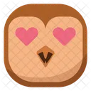 Love Heart Owl Icon