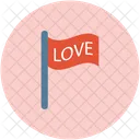 Love Flag Wave Icon