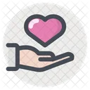 Love Care Hand Icon