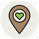 Love Pin Heart Icon